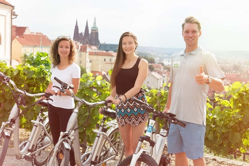 Prague: E-Bike or E-Scooter Tour with A Local Guide - The giant metronome and Queen Anne’s Summer Palace moments