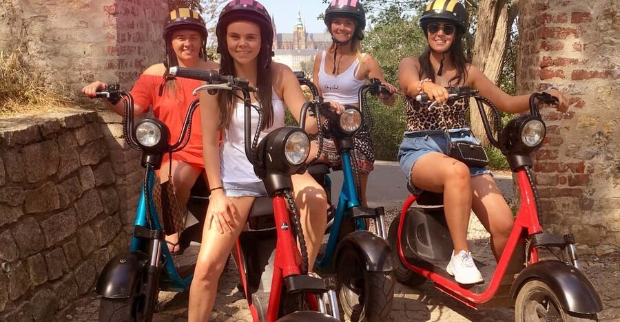 Prague Electric Scooter and eBike Grand Tour - Charles Bridge Area and the Lennon Wall Start