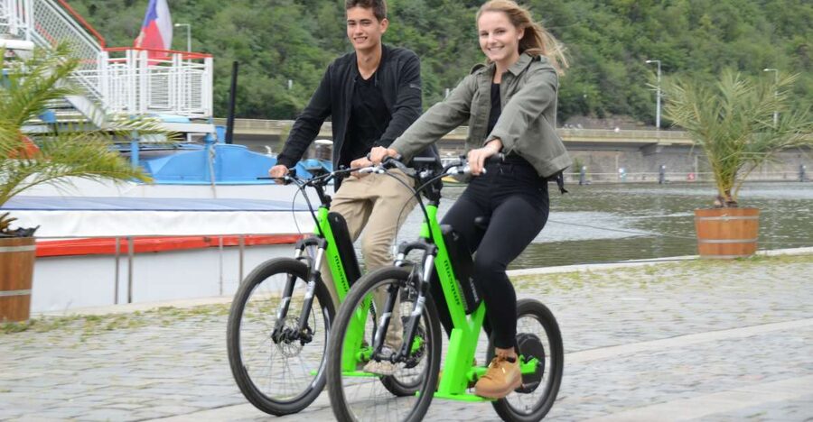 Prague: Electric Scooter & Cruiser Fat eBike Rental - Petřín and Letná: the hill climb payoff