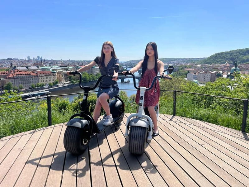 Prague: Fat Tire or Regular Scooter Tour with A Local Guide - Meeting at Hotel Grandior (Na Poříčí 42) and getting ready to roll