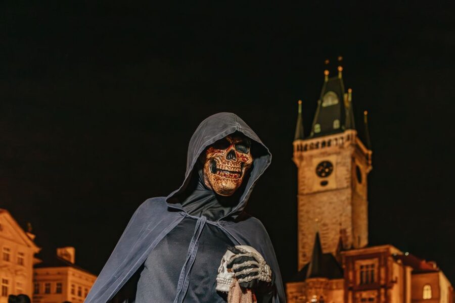Prague: Ghost Walking Tour Where Legends Come To Life - Prague Astronomical Clock Skeleton: The Moment You Will Actually Remember
