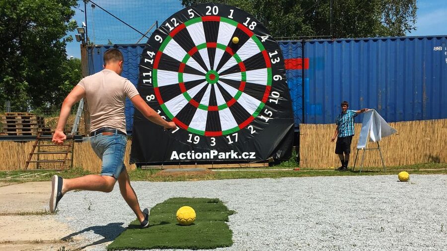 Prague : Giant Foot Darts and Giant Beer Pong Game - Price and Value: What You Get for About $88 in Prague