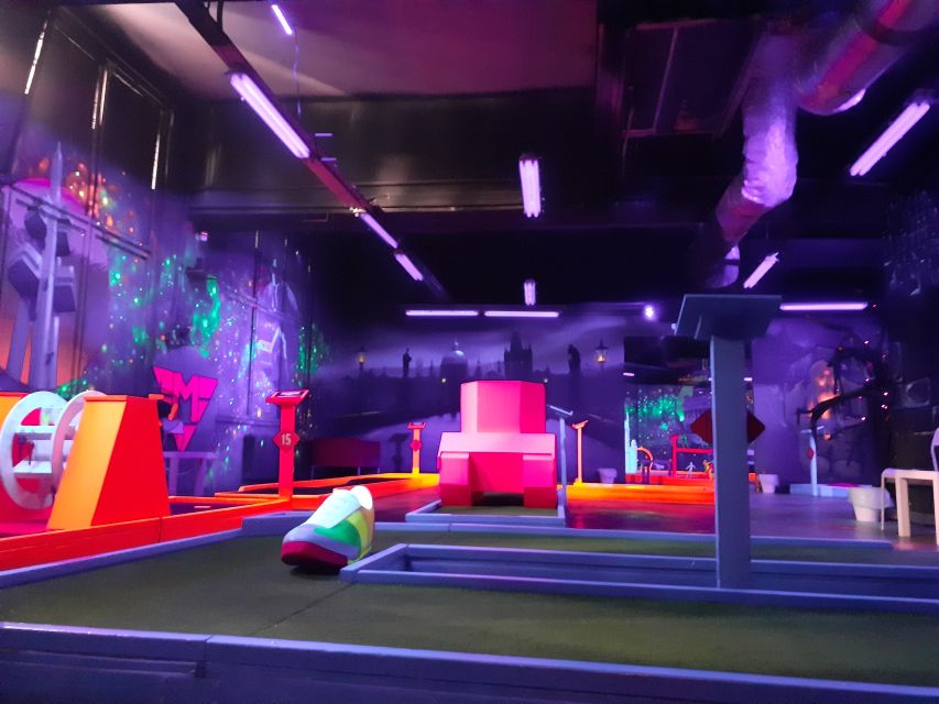 Prague: Glow Golf Mini Golf Game by UV Light - Beyond Golf: Table Games, Wi-Fi, and the Drink Break