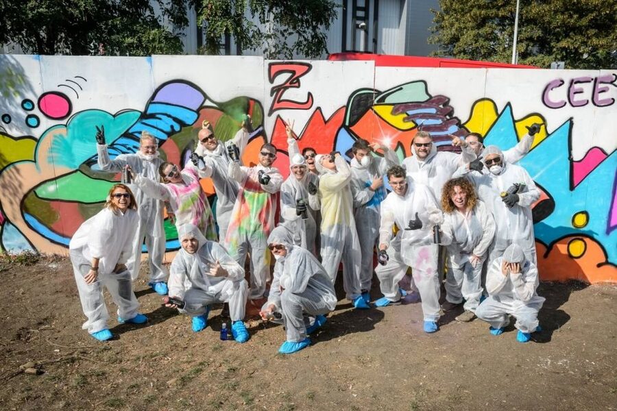 Prague Graffiti Workshop For Groups & Team-Building Groups - From Sketchbook to Wall: How the Workshop Flows