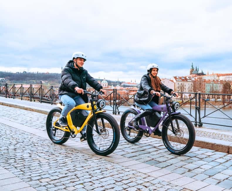 Prague: Grand City Tour on Fat e-Bike - Letná Park to the Giant Metronome, viewpoints that pay off