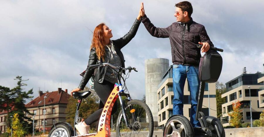 Prague: Grand Segway and eScooter Live Guided City Tour - Petřiny and Strahov Monastery: the beer stop with a viewpoint payoff