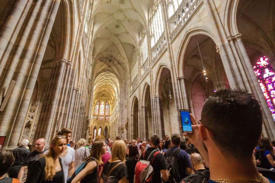 Prague: Guided Bus & Walking Tour with River Cruise & Lunch - Old Town Square on foot: orientation plus just enough time