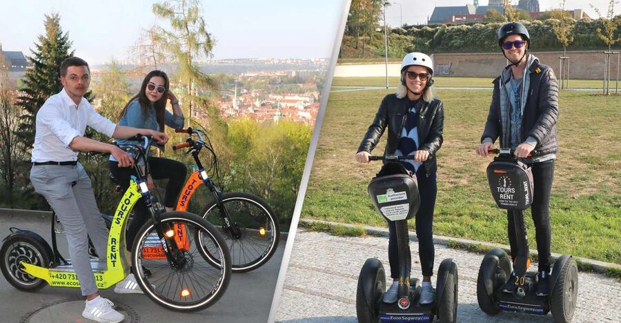 Prague: Half-Day Guided Tour by Segway and E-Scooter - Your first ride, the Castle District, and St. Vitus Cathedral