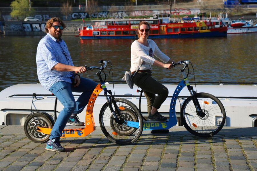 Prague: Highlights Tour on e-Scooter or eBike - Vltava river ride to Letná Hill, and that metronome viewpoint story