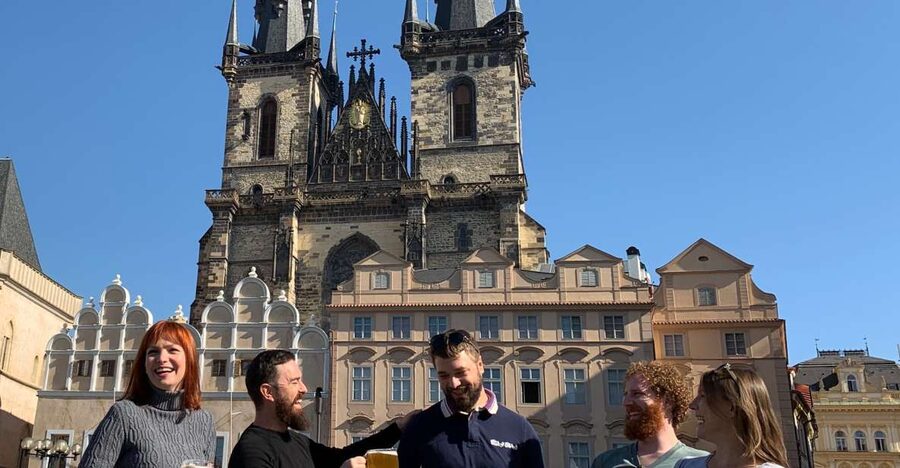 Prague: Historic Pubs Tour with Drinks - New Town Walk: Turning the Map into a Timeline (20 Minutes)