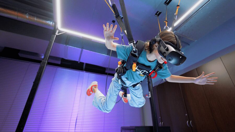 Prague: Hurricane Factory Parachute Jump VR Simulator - Small group size: why 2 participants changes the vibe