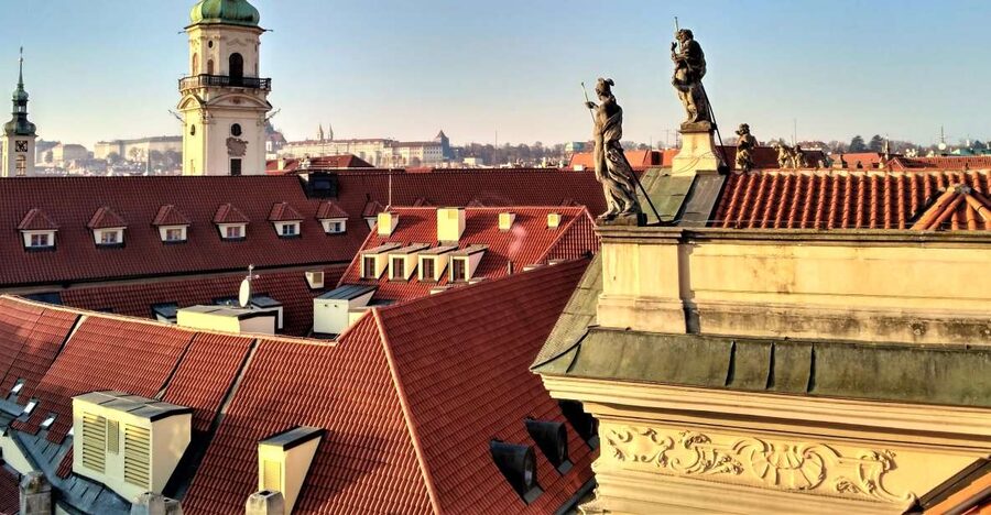 Prague: Klementinum Library & Astronomical Tower Guided Tour - The Baroque Library Hall, seen behind the fence but still unforgettable