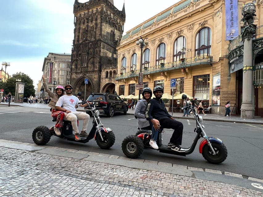Prague Monastery & Panoramic Viewpoint Electric Trike Tour - Starting at Štěpánská 55: how the meeting works