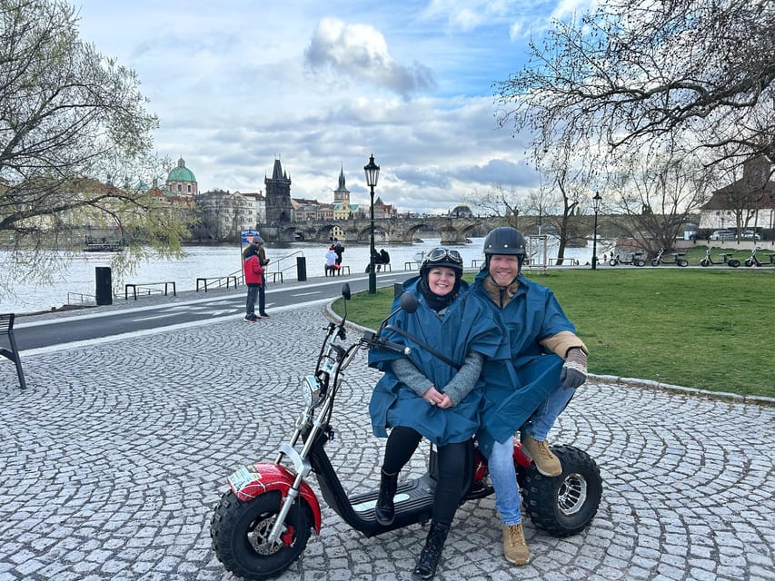 Prague Monastery & Panoramic Viewpoint Electric Trike Tour - Letna Park to the Giant Metronome: the view warm-up