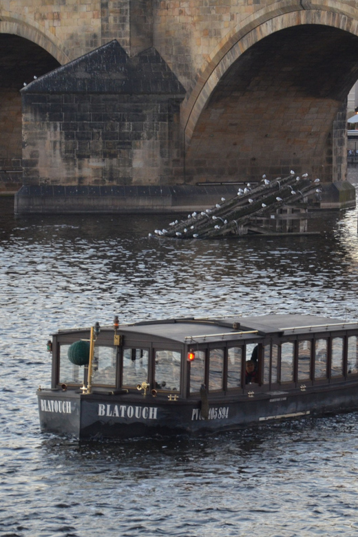 Prague: Old Town Guided Walking Tour and City Boat Ride - Wenceslas Square and National Avenue, then you walk into Charles Bridge energy