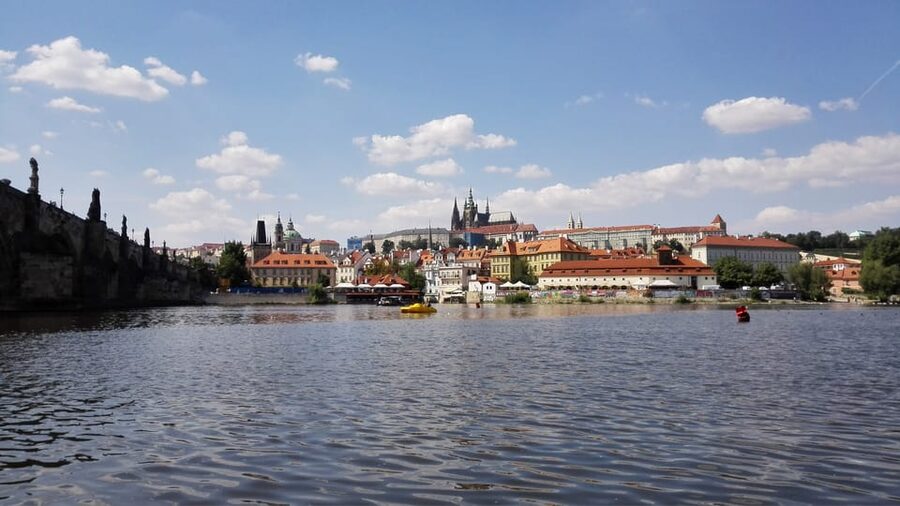 Prague: Old Town Guided Walking Tour and City Boat Ride - The boat ride under Charles Bridge with 20-language headset audio