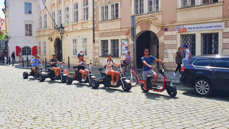 Prague: Panoramic Viewpoints Guided Electric Tricycle Tour - Lesser Town to Kampa Island: where the Charles Bridge photos click
