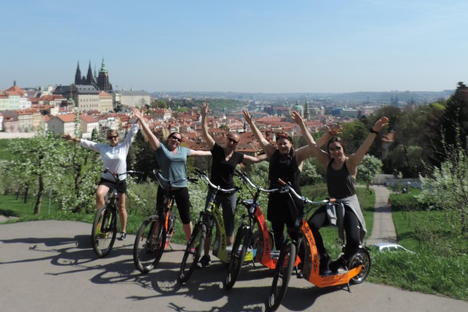 Prague Panoramic Views e-bike and e-Scooter guided Tour - Starting at Prague Segway Tours: helmets, ponchos, and a quick practice