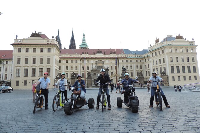 Prague Panoramic Views e-bike and e-Scooter guided Tour - Prague Castle area: big complex energy, explained on the move