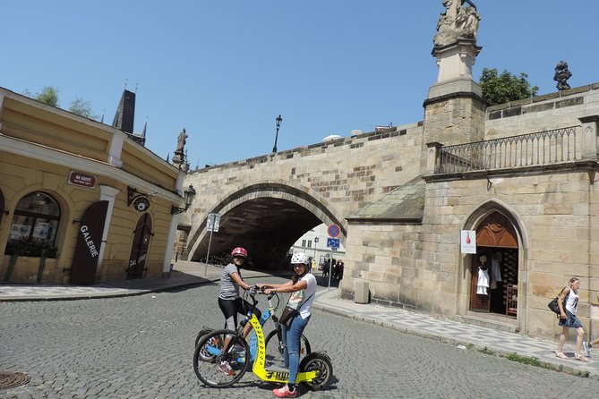 Prague Panoramic Views e-bike and e-Scooter guided Tour - Letná Park: the hilltop vantage for the 5-bridges parade view