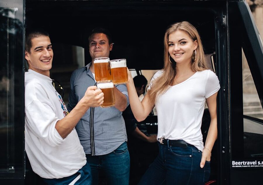 Prague: Party Beer Bus - Staropramen Brewery Stop: Beer Culture Time Without the Long Haul