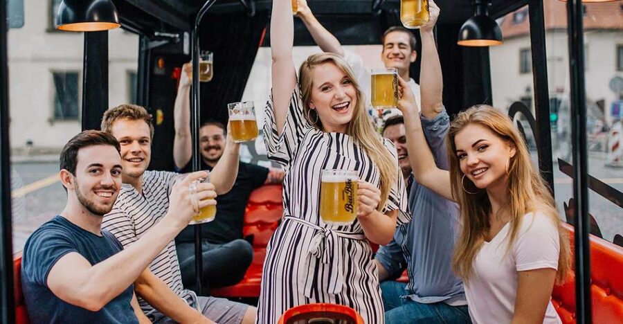 Prague: Party Beer Bus - A 15-Minute Dance Show: A Quick Mood Shift