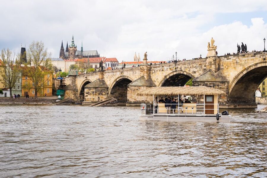 Prague: Party Tiki Boat Sightseeing Cruise with Drinks - First Impressions: Finding the Tiki Boat and Getting Set Up