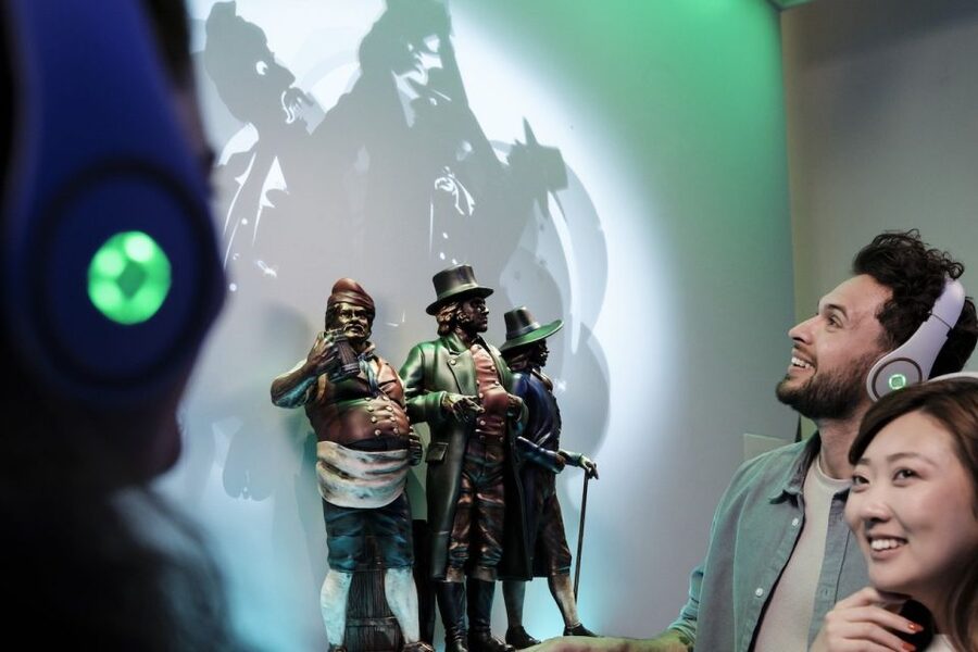 Prague: Pilsner Urquell Experience & Beer Tasting - The 360° interactive game zone and the Czech hockey player moment