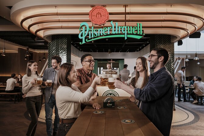 Prague Pilsner Urquell Experience with 3 Free Beer Tastings - The foam and pour demonstrations you can actually use