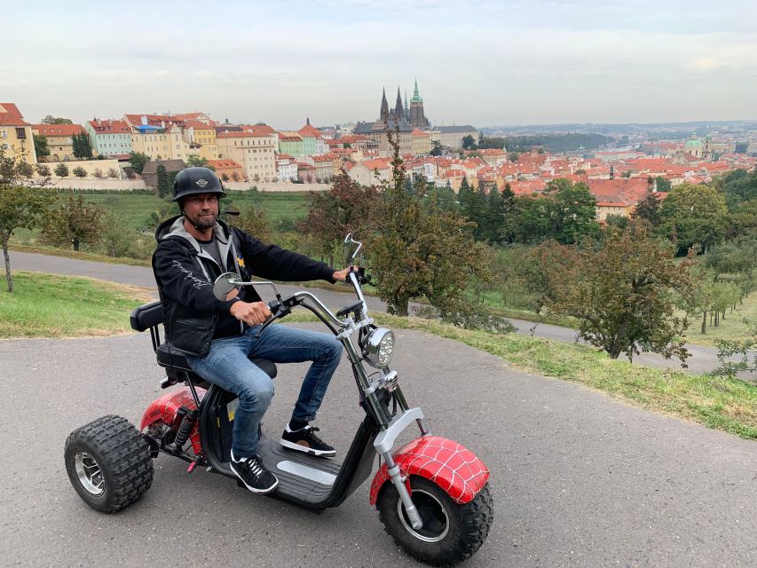 Prague: Private 3-Hour Trike Adventure - From the Embassy of Japan to helmeted test-drive basics