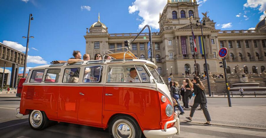 Prague: Private Sightseeing Tour in original VW Samba bus - Stops for iconic viewpoints, plus a driver who helps you shoot
