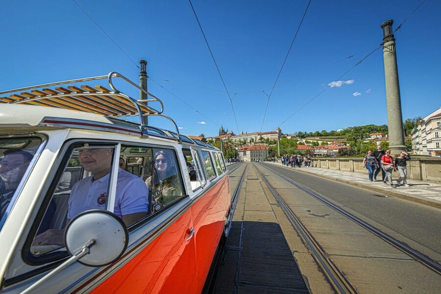 Prague: Private Sightseeing Tour in original VW Samba bus - The free Polaroid: a small souvenir with big photo power