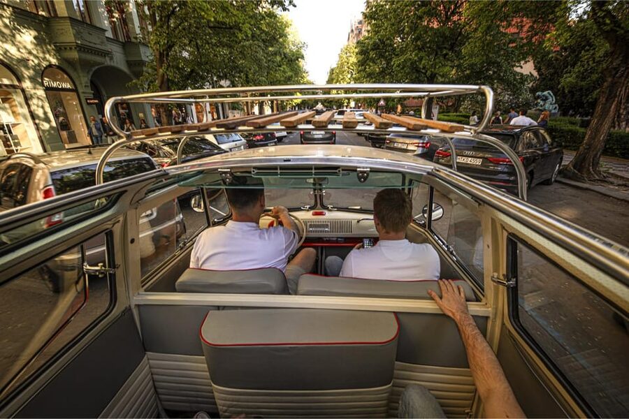 Prague: Private Sightseeing Tour in original VW Samba bus - Your guide in Czech, English, or Ukrainian, and how to get clear narration