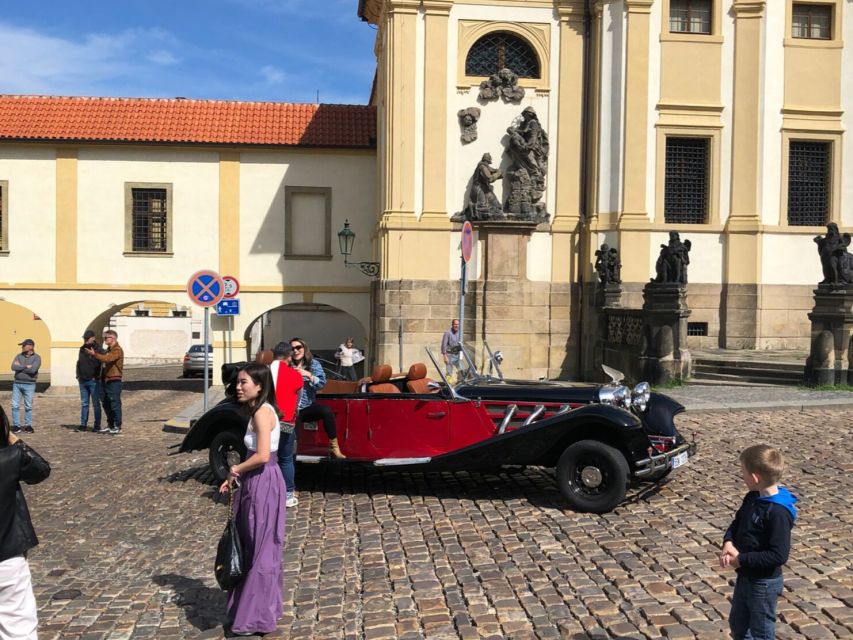 Prague: Private Tour by Vintage Car - National Theatre: ending on a cultural centerpiece