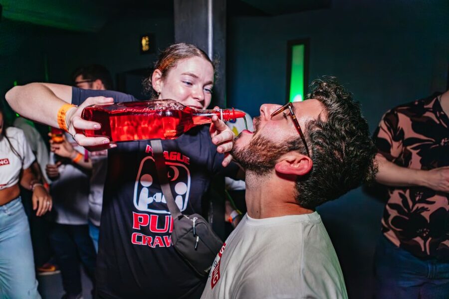 Prague: Pub Crawl with Unlimited Drinks & 5-floor Club Entry - Karlovy Lazne: five floors, VIP skip the line, full night payoff