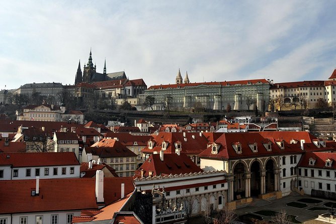 Prague's charming old places tour in Russian language - Lesser Town first touch, then a tram up toward Prague Castle