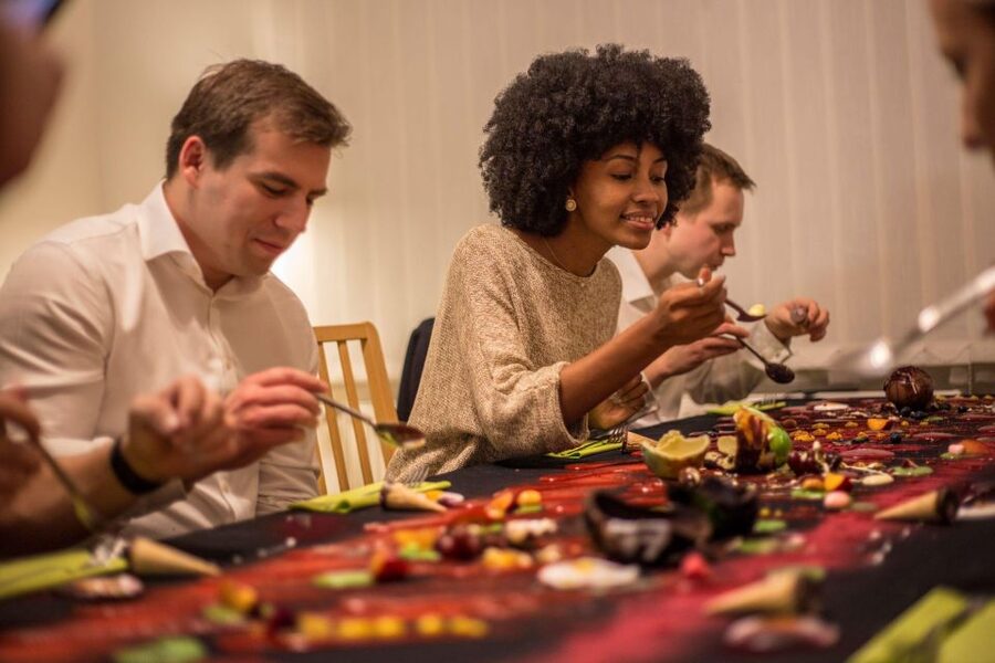 Prague: Savor 10 Course Dinner in Chef’s Kitchen - Pork to Cucumber: Finishing Savory Before the Dessert Painting