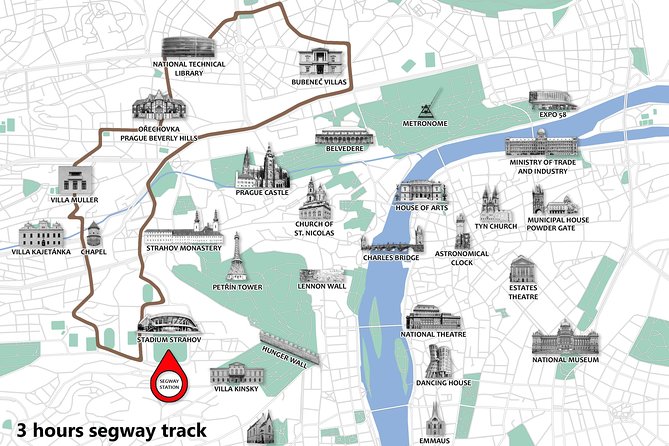 Prague Segway Tour with A Local Guide & Hotel Pick Up - Brevnovsky Klaster and the Brewery Moment
