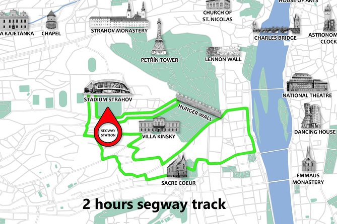Prague Segway Tour with A Local Guide & Hotel Pick Up - The Two-Hour Add-Ons: Fitness Park, Wenceslas Church, and National Theater Views