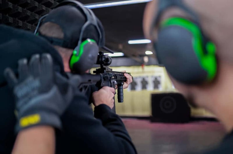 Prague: Shooting Range Experience with up to 10 Guns - The $96 price makes sense when gear and instruction are included