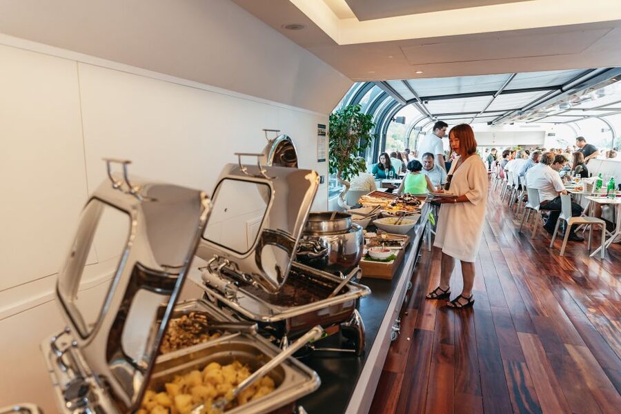 Prague: Sightseeing Dinner Cruise on Open-Top Glass Boat - The Czech and international buffet dinner: what’s on it and what to expect