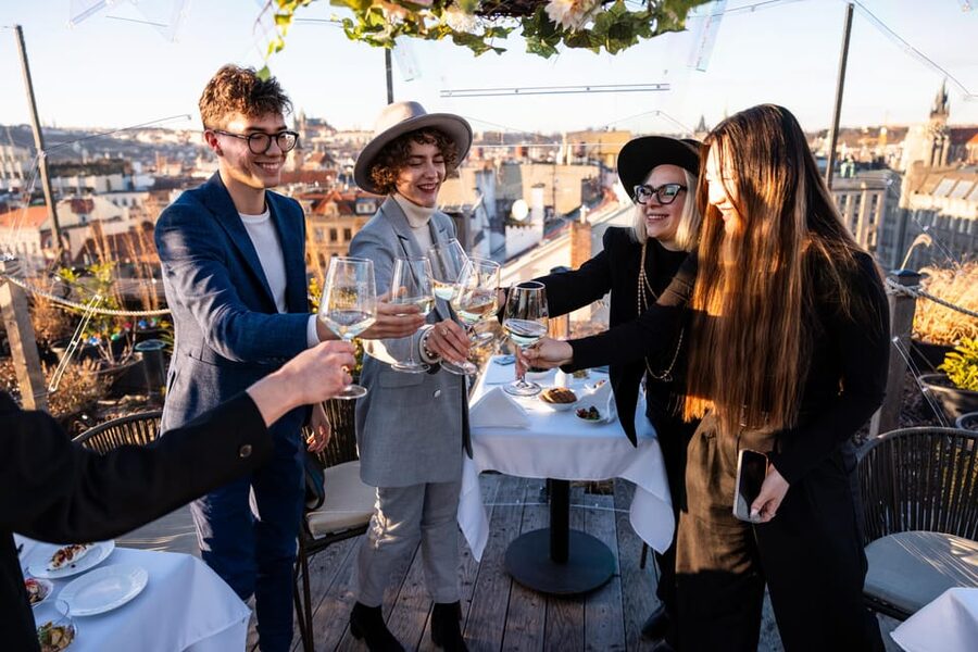 Prague: Sky Bar Aperitivo Menu with Drink & Panoramic Views - Finding Pytloun Sky Bar and timing for the best light