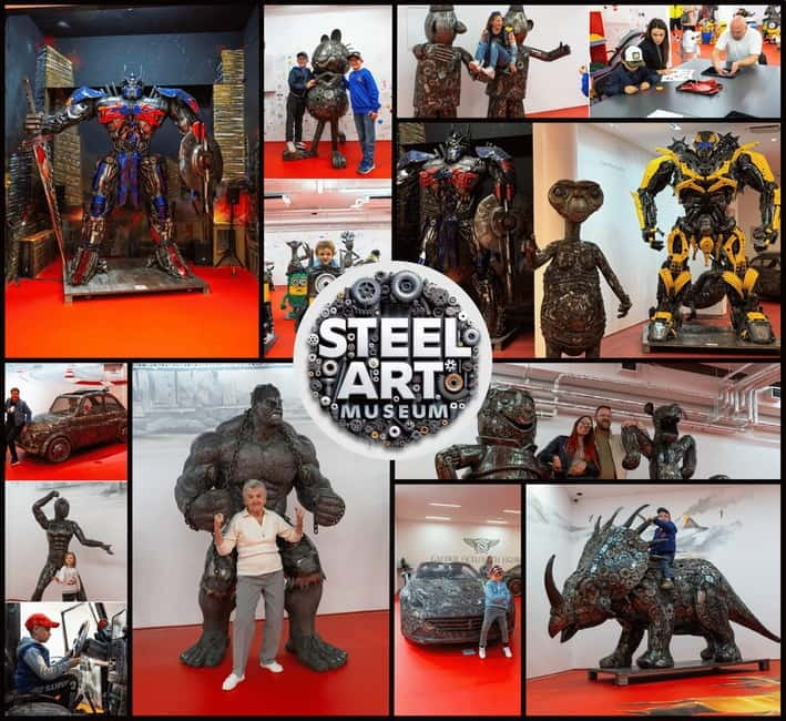 Prague: Steel Art Museum Entry Ticket - The superhero and sci-fi themes, plus luxury car moments