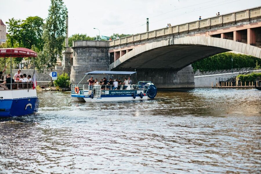 Prague: Swimming Beer Bike on A Cycle Boat - Key things I’d notice first