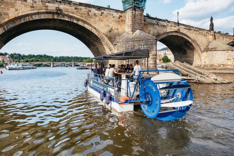 Prague: Swimming Beer Bike on A Cycle Boat - Where you start: U Bukanýra and the river route you’ll feel in your body