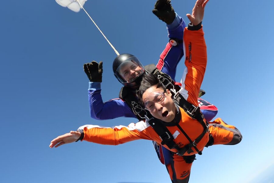 Prague: Tandem Skydiving 14,000ft over Prague with Transfers - The exit and the free fall: what you get at 14,000ft