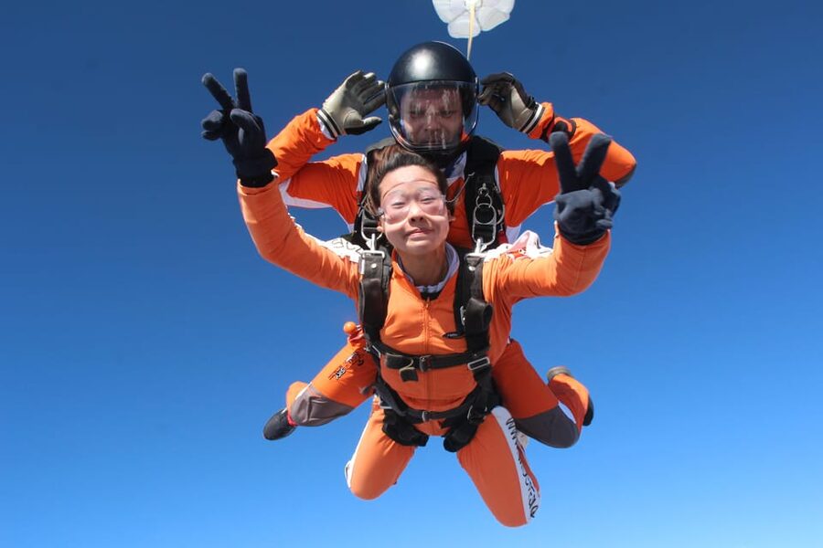 Prague: Tandem Skydiving 14,000ft over Prague with Transfers - Landing back on Earth, then grabbing the souvenir video and photos