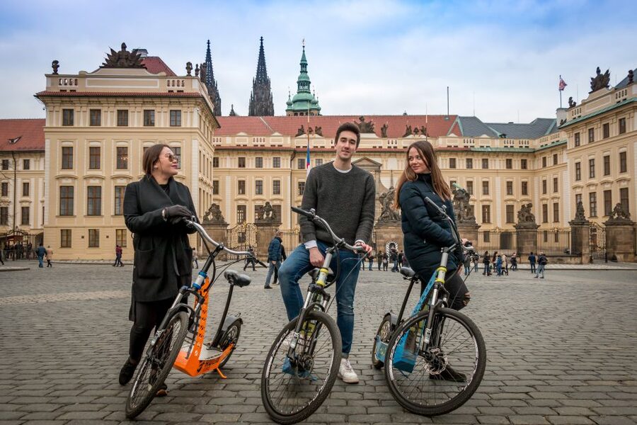 Prague: Tour by Electric Scooter or Cruiser eBike - Kampa Island, Charles Bridge, and the river city feel