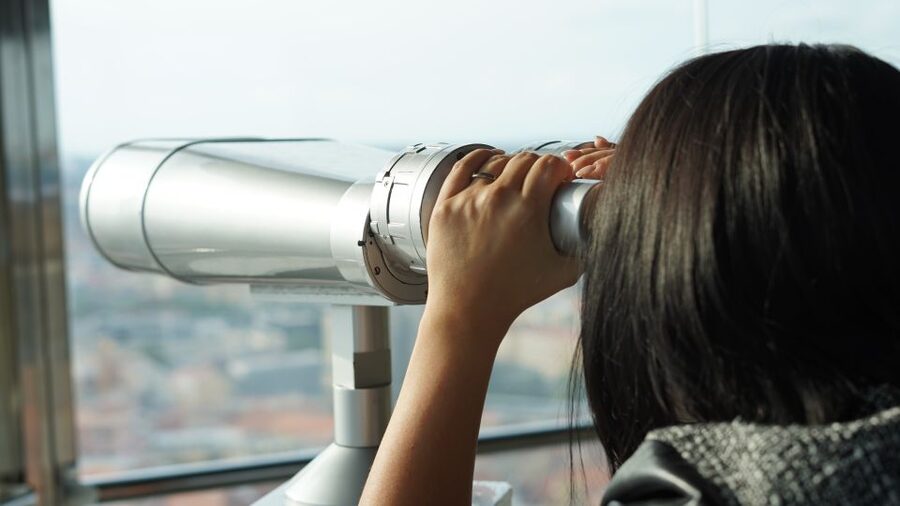 Prague TV Observatory Tower Audio Guide with Online Ticket - Bistro with a view and the David Černý neighborhood factor