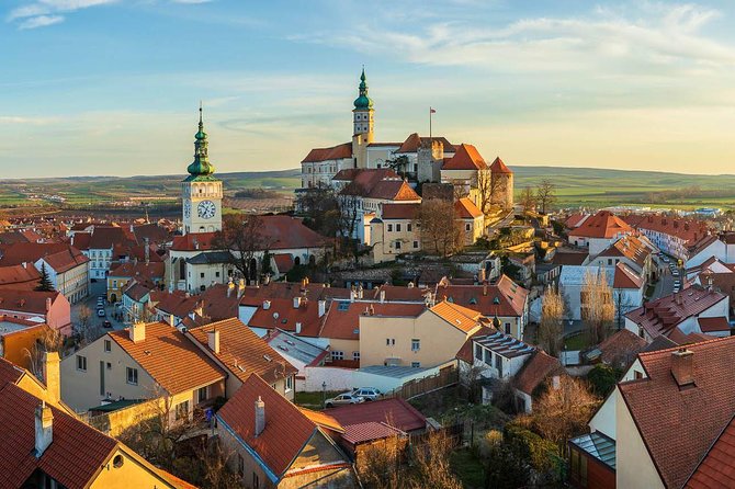 Prague-Vienna One-Way Sightseeing Day Tour - Mikulov: castle views, town square color, and optional wine time